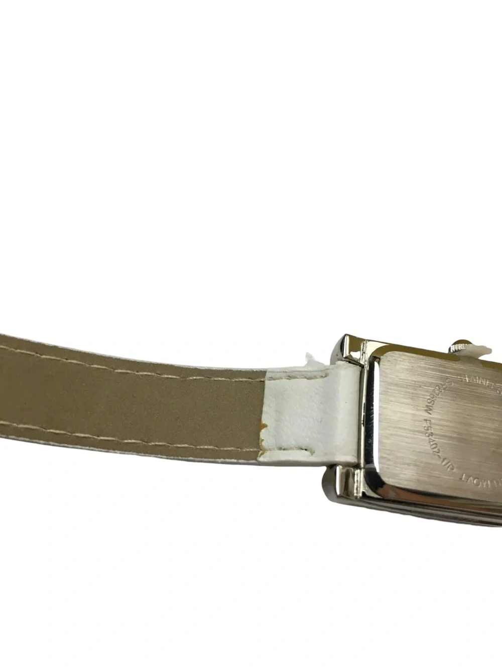 mark. Skinny Wrap Watch Faux Leather Silvertone Rectangle Face Avon 2004 RARE